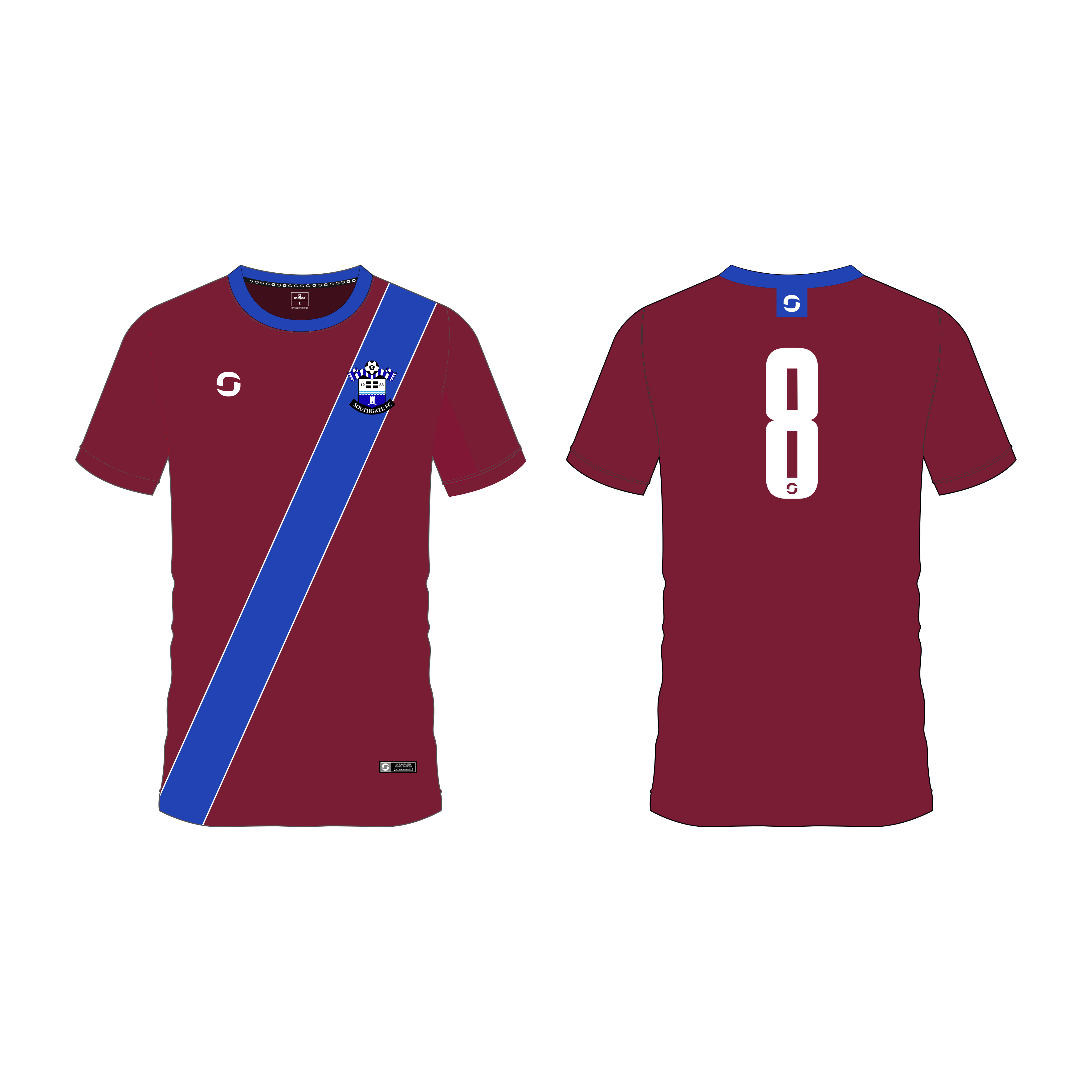 Maglia da trasferta Southgate FC