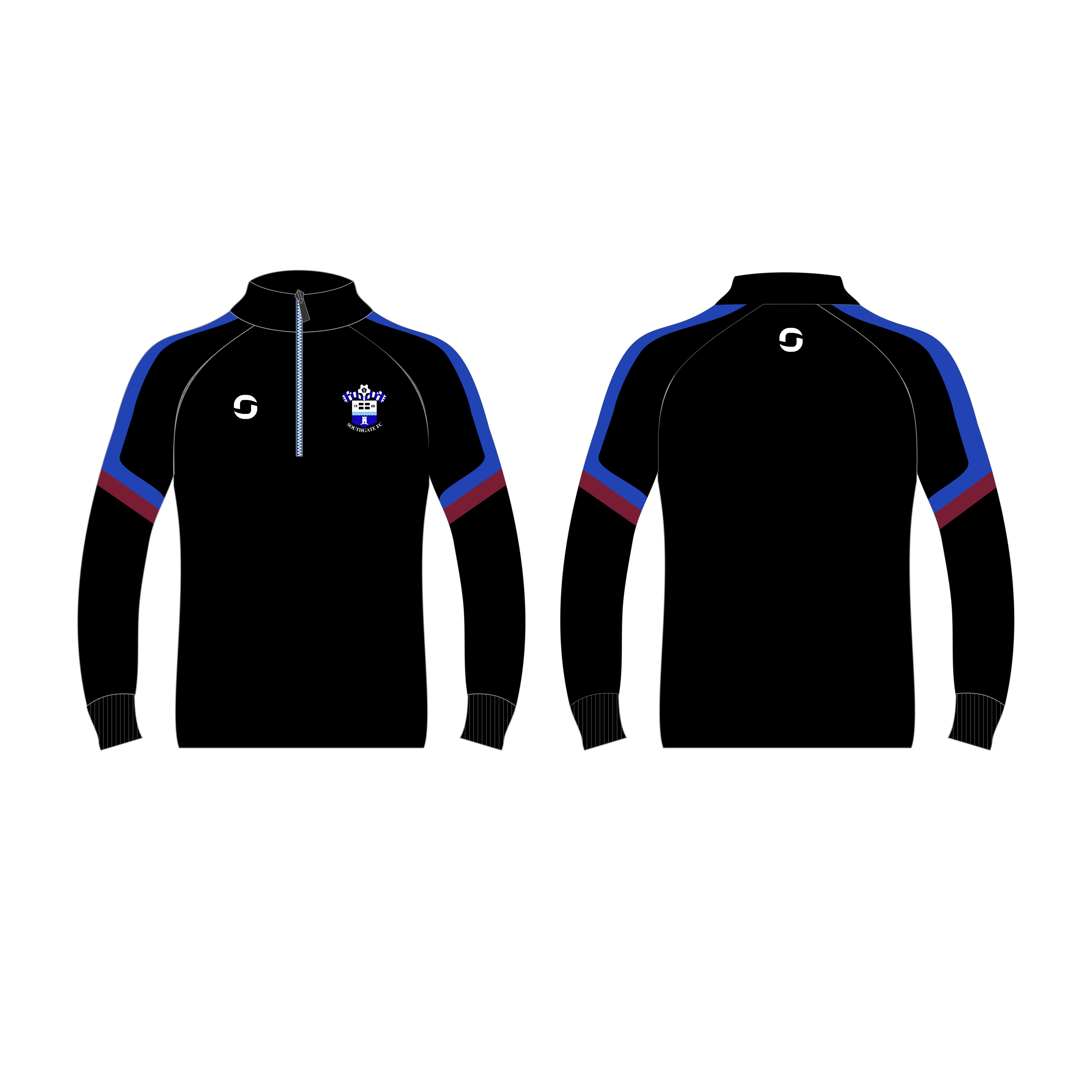 Felpa con zip Southgate FC Match