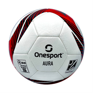 Onesport Aura Football Size 3 White/Red