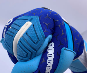Cancerbero Negative Hybrid Goalkeeper Gloves Royal/Sky
