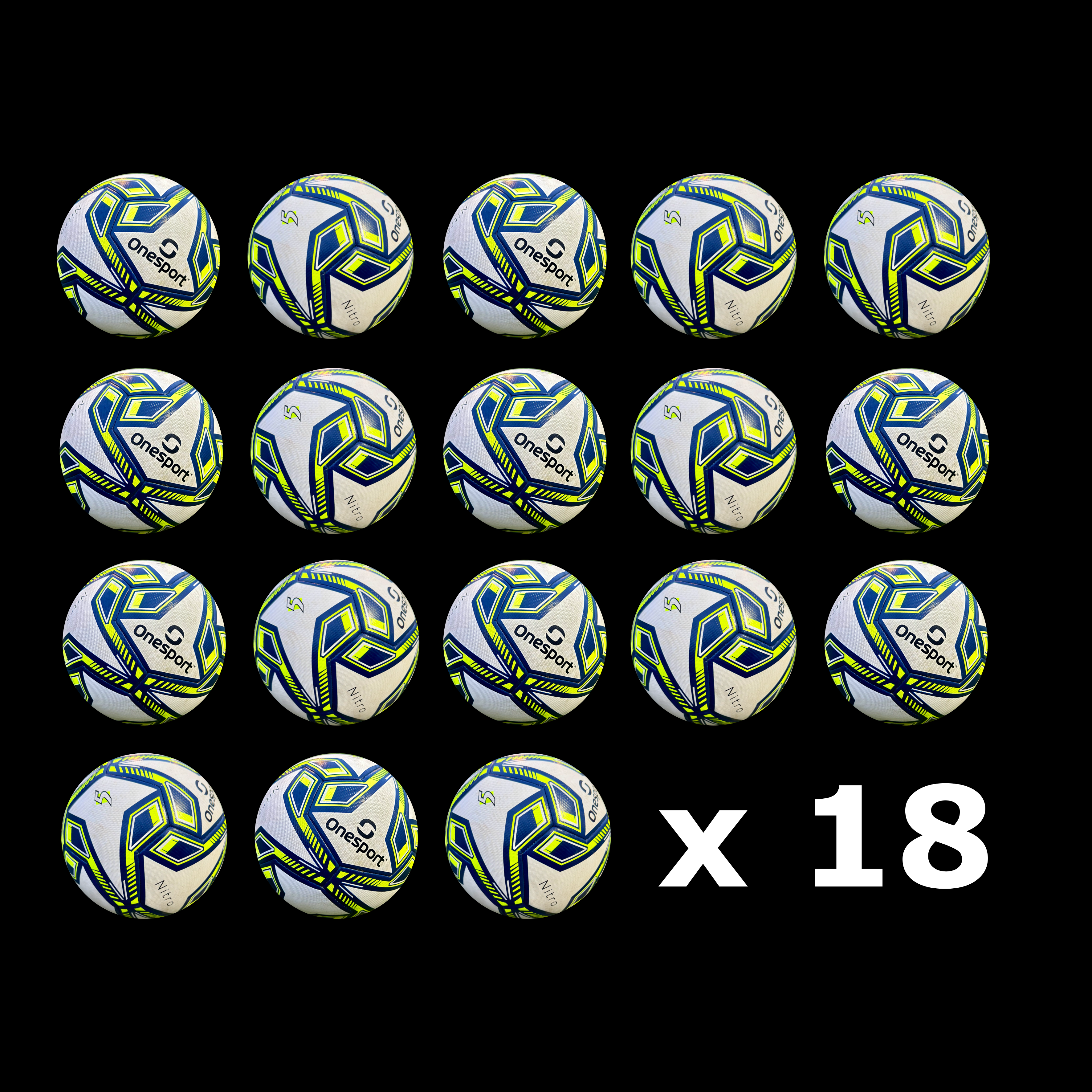 18 x Onesport Nitro Football