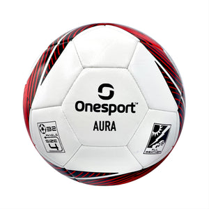 Multi Buy 10 x Onesport Aura Football Size 4 White/Red