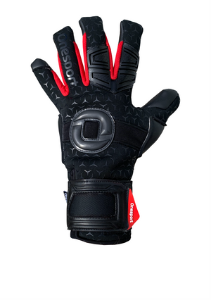 Cancerbero Negative Hybrid Goalkeeper Gloves Black/Red